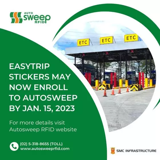 Easytrip to Combine Autosweep in One Sticker